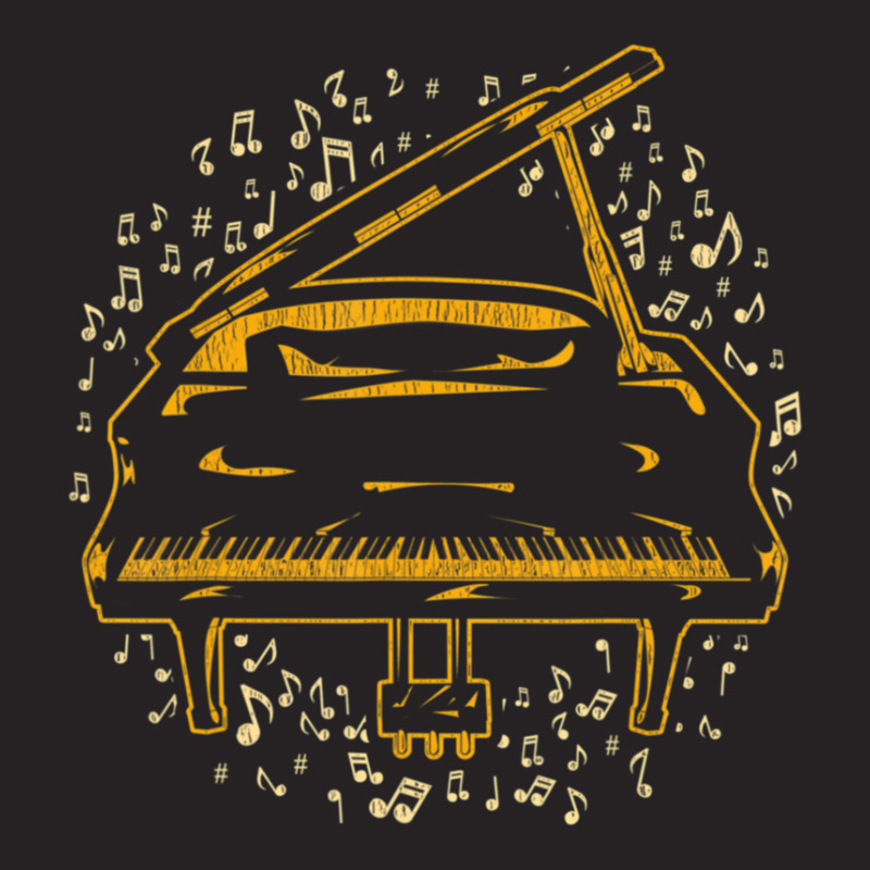 Classical Music Instrument Pianist Music Notes Piano Vintage Cap by JasonMichaelDelp | Artistshot