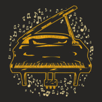 Classical Music Instrument Pianist Music Notes Piano Ladies Fitted T-shirt | Artistshot