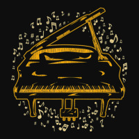 Classical Music Instrument Pianist Music Notes Piano Crop Top | Artistshot