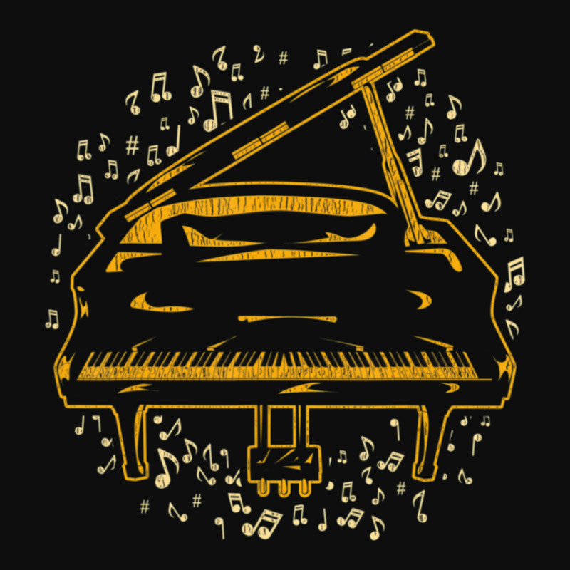 Classical Music Instrument Pianist Music Notes Piano Crop Top by JasonMichaelDelp | Artistshot