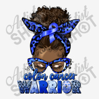 Colon Cancer Warrior Afro Messy Bun Adjustable Cap | Artistshot