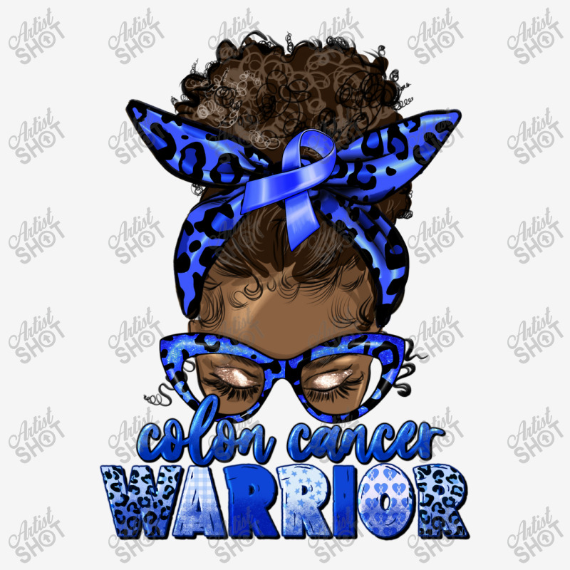 Colon Cancer Warrior Afro Messy Bun Adjustable Cap | Artistshot