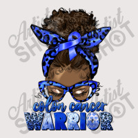 Colon Cancer Warrior Afro Messy Bun Pocket T-shirt | Artistshot