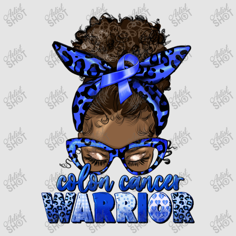 Colon Cancer Warrior Afro Messy Bun Exclusive T-shirt | Artistshot