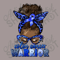 Colon Cancer Warrior Afro Messy Bun Vintage Short | Artistshot