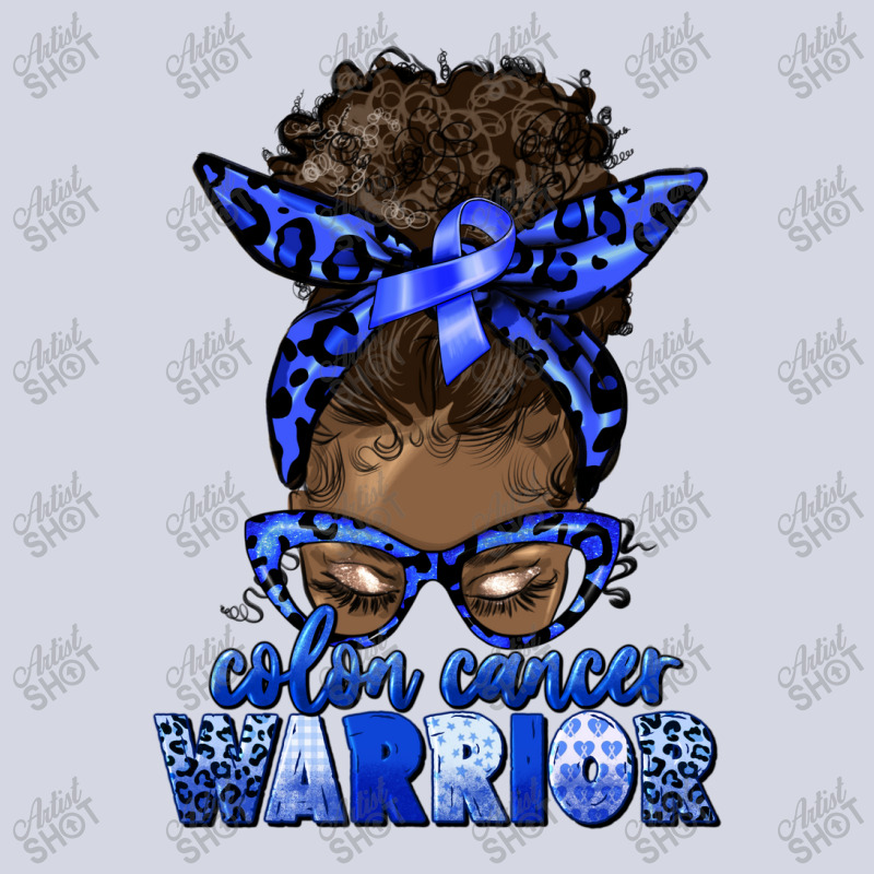 Colon Cancer Warrior Afro Messy Bun Fleece Short | Artistshot