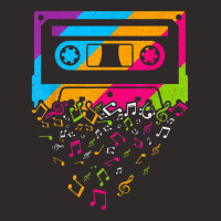 Retro 80's 90's Music Notes Cassette Tape Racerback Tank | Artistshot