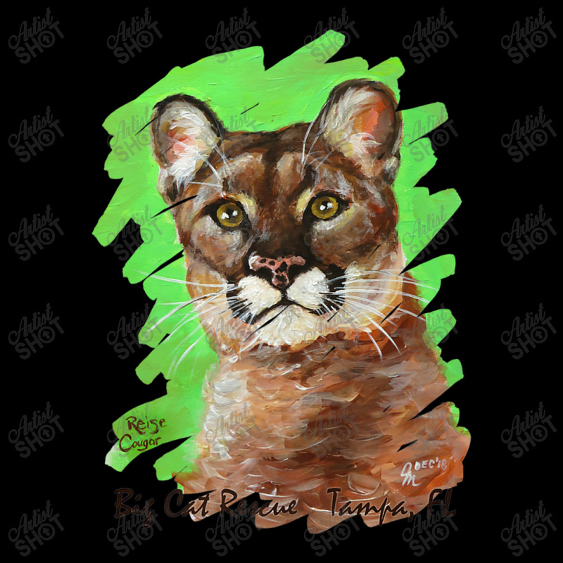 Acrylic Reise Cougar Painted Premium Tee Shirt Youth Zipper Hoodie by BLACKSTONE | Artistshot