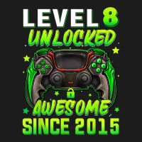 Level 8 Unlocked Video Game 8th Birthday Gamer Boys Kids T Shirt Hoodie & Jogger Set | Artistshot