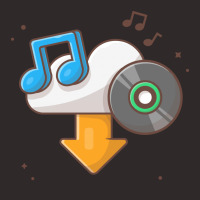 Cloud Download Music With Vinyl Racerback Tank | Artistshot