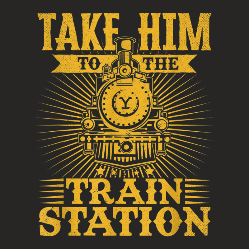 Ride Him To The Train Station Ladies Fitted T-Shirt by RobertRayColton | Artistshot