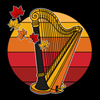 Fall Harp Harpist String Musician Autumn V-neck Tee | Artistshot