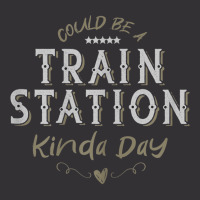 Womens Could Be A Train Station Kinda Day, Vintage Country Music T Shi Vintage Hoodie And Short Set | Artistshot