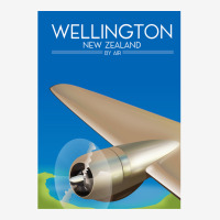 Wellington New Zealand Flight Poster 1.png Camper Cup | Artistshot