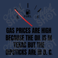 Gas Prices High Oil In Texas Dipsticks Ladies Denim Jacket | Artistshot