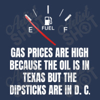 Gas Prices High Oil In Texas Dipsticks Ladies Denim Jacket | Artistshot