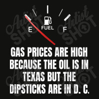 Gas Prices High Oil In Texas Dipsticks Scorecard Crop Tee | Artistshot