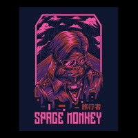 Space Monkey Remastered Illustration Adjustable Cap | Artistshot