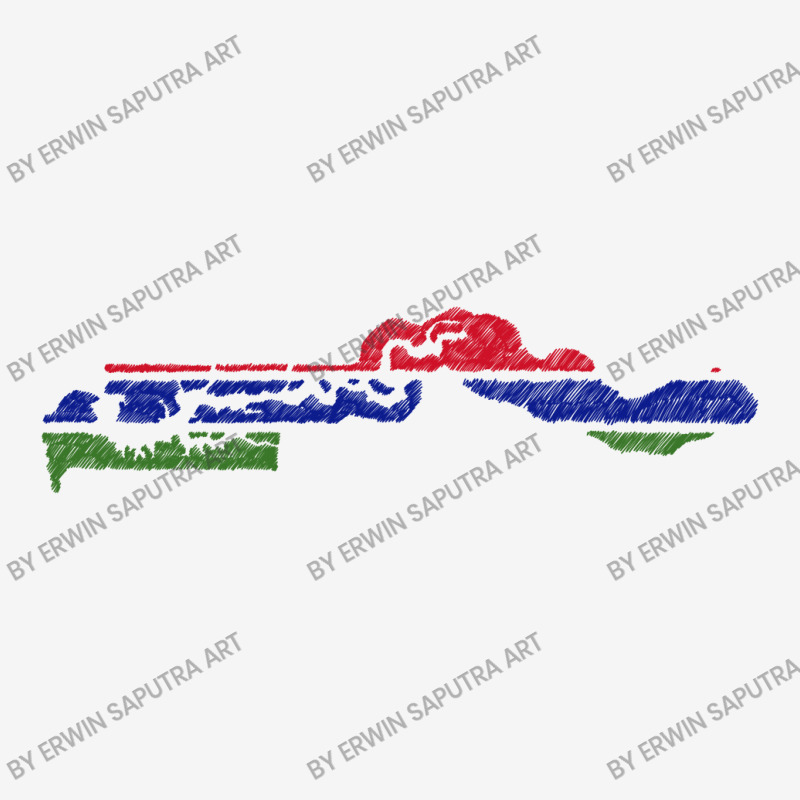 Gambia Flag Map Drawing Line Art Toddler Hoodie | Artistshot