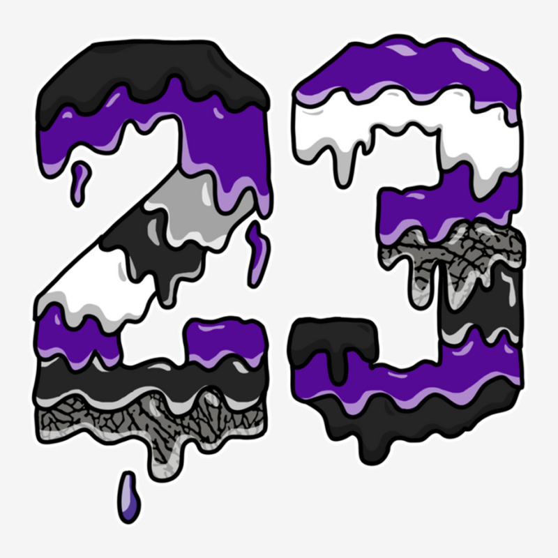 Drip Number 23 Dark Iris 3s Matching Pullover Hoodie Graphic Youth T-shirt | Artistshot