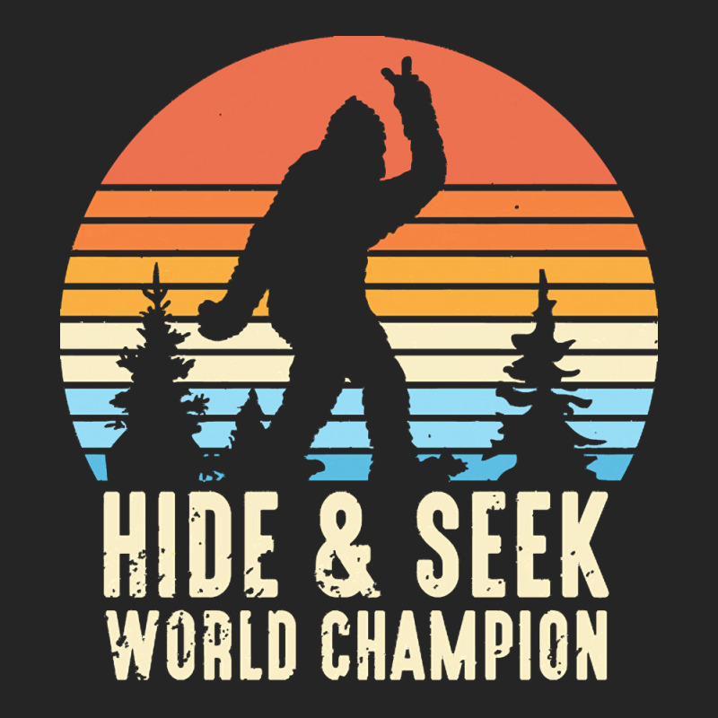 Bigfoot T  Shirt Retro Bigfoot Hide & Seek World Champion 7 Unisex Hoodie by solonfeil756 | Artistshot