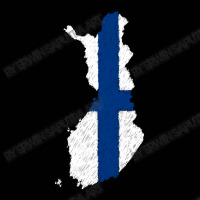 Finland Flag Map Drawing Line Art Toddler 3/4 Sleeve Tee | Artistshot