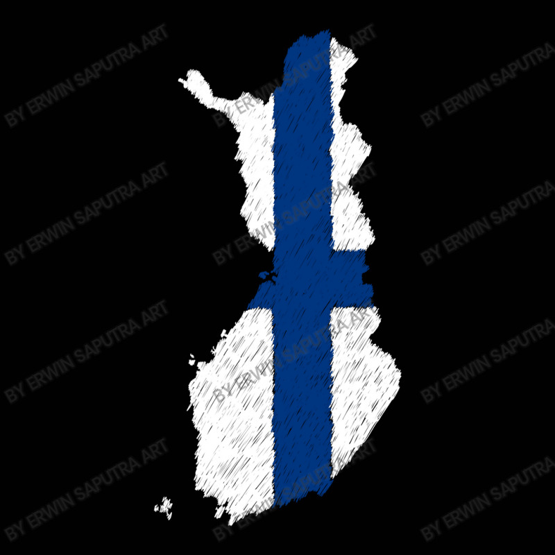 Finland Flag Map Drawing Line Art Toddler 3/4 Sleeve Tee by Erwin Saputra Art | Artistshot