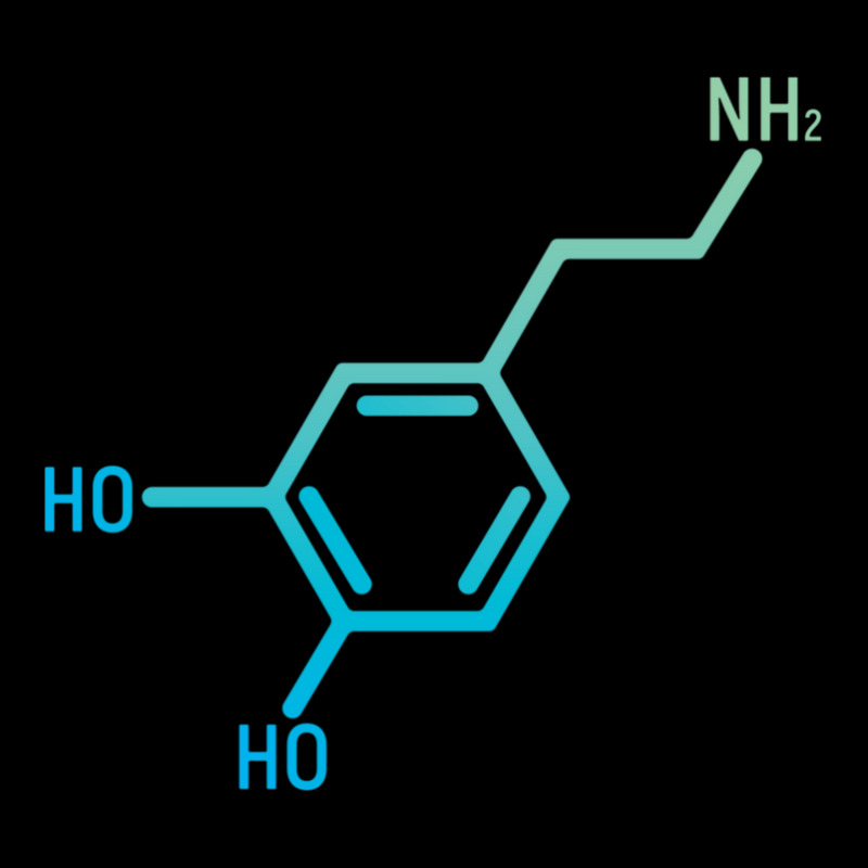 This Makes Me Happy  Dopamine Molecule Gradient 1 Cropped Hoodie by AaronFosterJr. | Artistshot