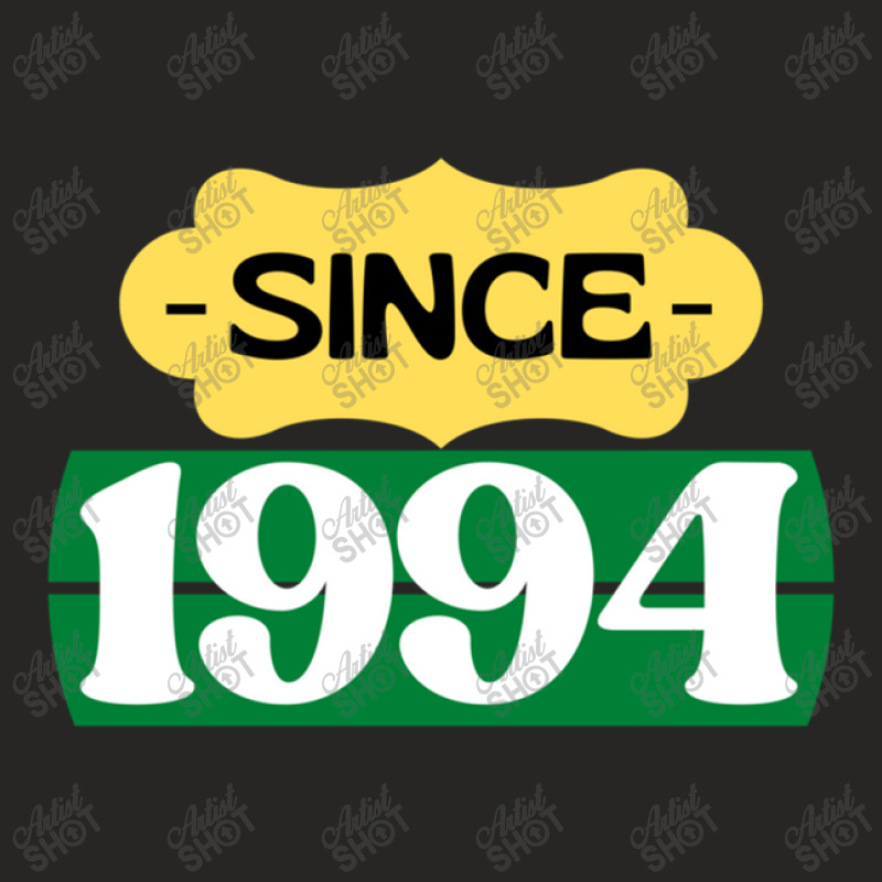 Since 1994 Birthday Retro Black Yellow Green White Ladies Fitted T-Shirt by JustinWinecoff | Artistshot