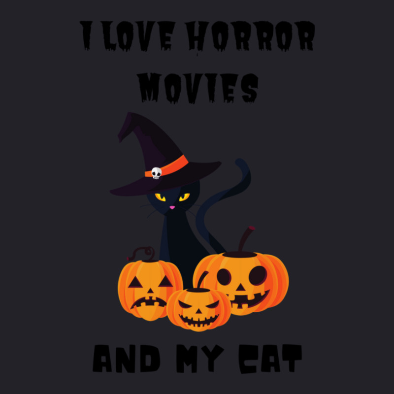 I Love Horror Movies And My Cat 7 Unisex Sherpa-lined Denim Jacket | Artistshot