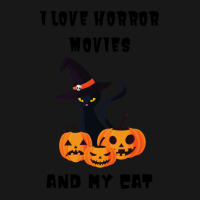 I Love Horror Movies And My Cat 7 Flannel Shirt | Artistshot