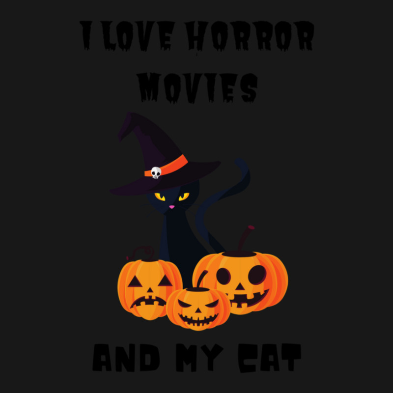 I Love Horror Movies And My Cat 7 Flannel Shirt | Artistshot