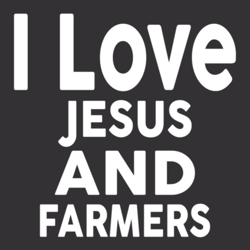 I Love Jesus And Farmers  For Farmer Vintage Hoodie And Short Set | Artistshot