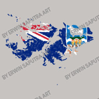 Falkland Island Malvinas Flag Map Drawing Line Art Long Sleeve Baby Bodysuit | Artistshot