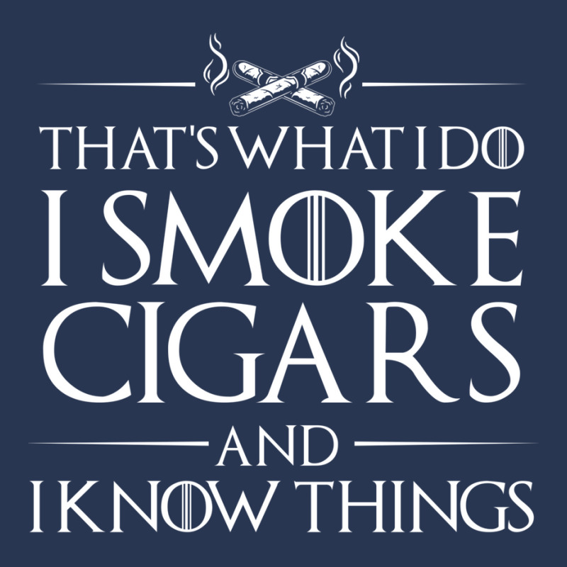 That's What I Do   I Smoke Cigars And I Know Things Men Denim Jacket | Artistshot