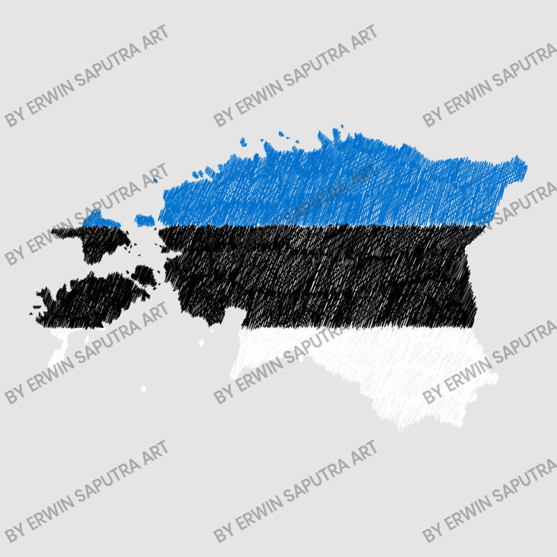 Estonia Flag Map Drawing Line Art Exclusive T-shirt | Artistshot