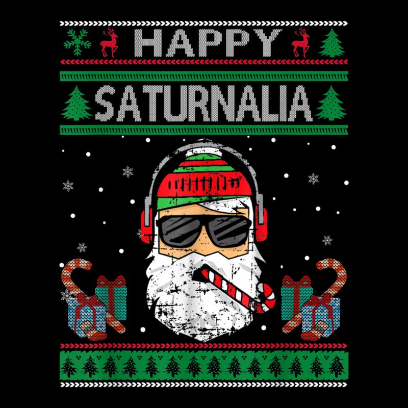 Happy Saturnalia Cool Santa Ugly Christmas Sweater T Shirt Toddler Sweatshirt by aiiluurosy | Artistshot