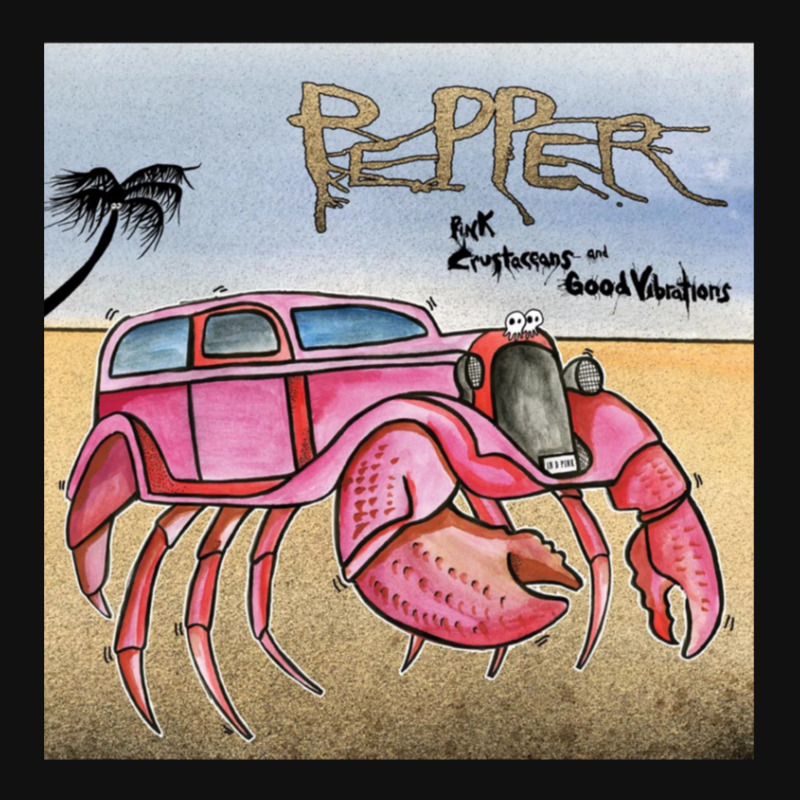 Pepper Pink Crustaceans And Good Vibrations Rear Car Mat | Artistshot