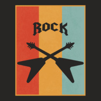 Rock Music Rock Guitar Instrument Music Ladies Fitted T-shirt | Artistshot