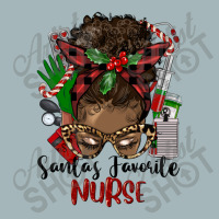 Christmas Nurse Afro Messy Bun Unisex Sherpa-lined Denim Jacket | Artistshot