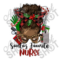Christmas Nurse Afro Messy Bun Unisex Hoodie | Artistshot
