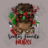 Christmas Nurse Afro Messy Bun Vintage Hoodie | Artistshot