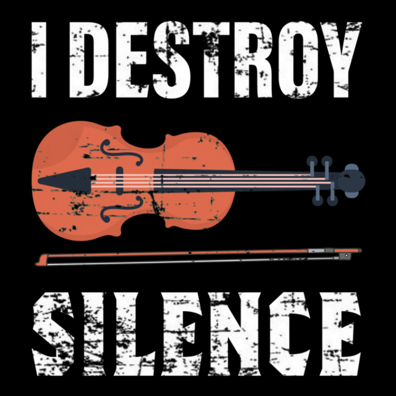 I Destroy Silence Violin Violinist Maternity Scoop Neck T-shirt by RosalieSuzanneGibson | Artistshot