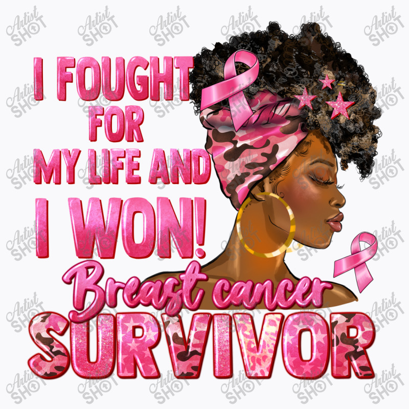 Breast Cancer Survivor I Won Black Woman T-shirt | Artistshot