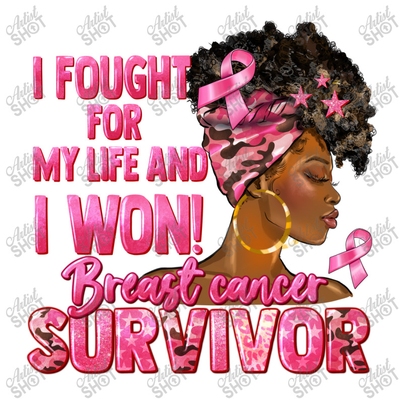 Breast Cancer Survivor I Won Black Woman 3/4 Sleeve Shirt | Artistshot