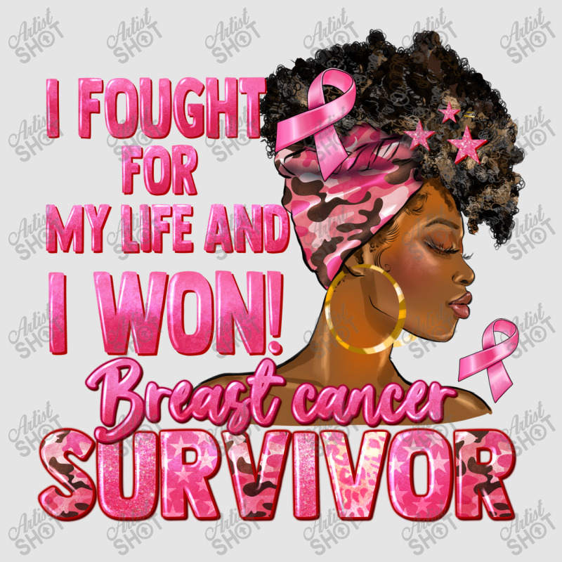 Breast Cancer Survivor I Won Black Woman Exclusive T-shirt | Artistshot