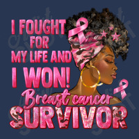 Breast Cancer Survivor I Won Black Woman Men Denim Jacket | Artistshot