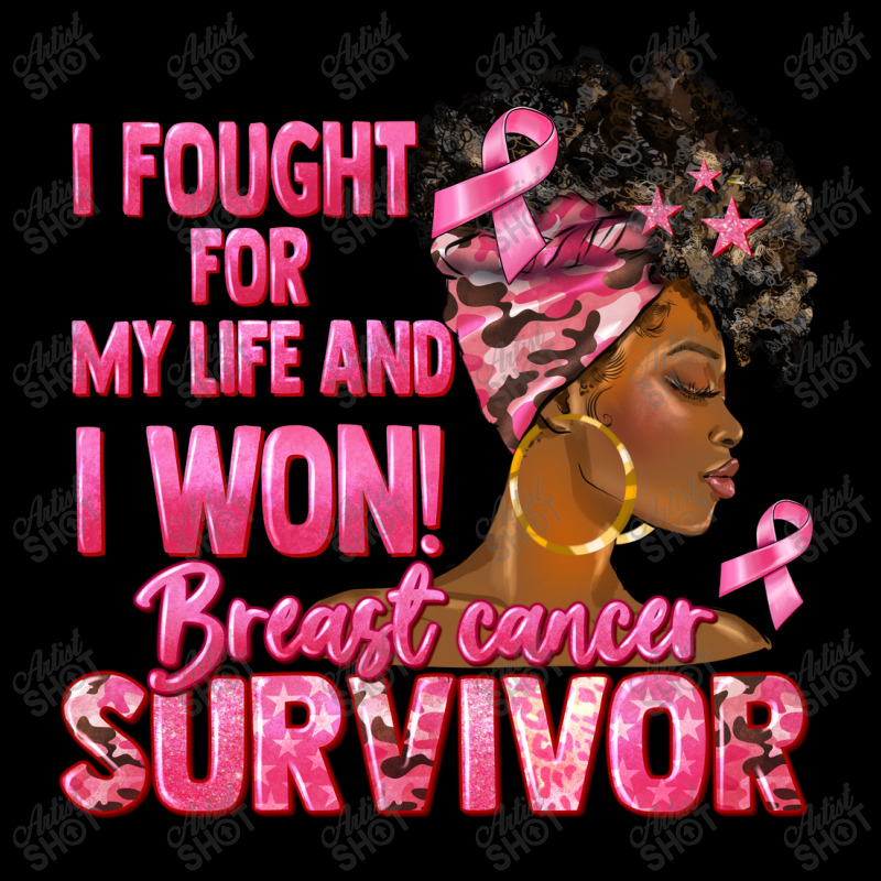 Breast Cancer Survivor I Won Black Woman Lightweight Hoodie | Artistshot