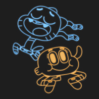 Cn The Amazing World Of Gumball & Darwin Neon Outline Classic T-shirt | Artistshot