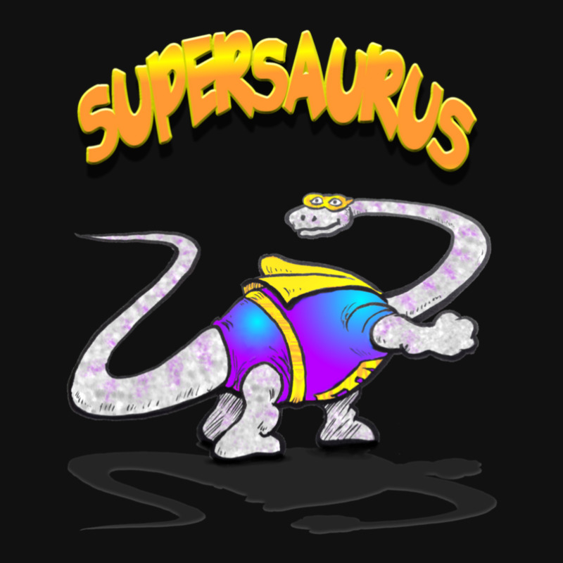 Supersaurus (kids' Cartoon Dinosaur Superhero) Graphic T-shirt | Artistshot